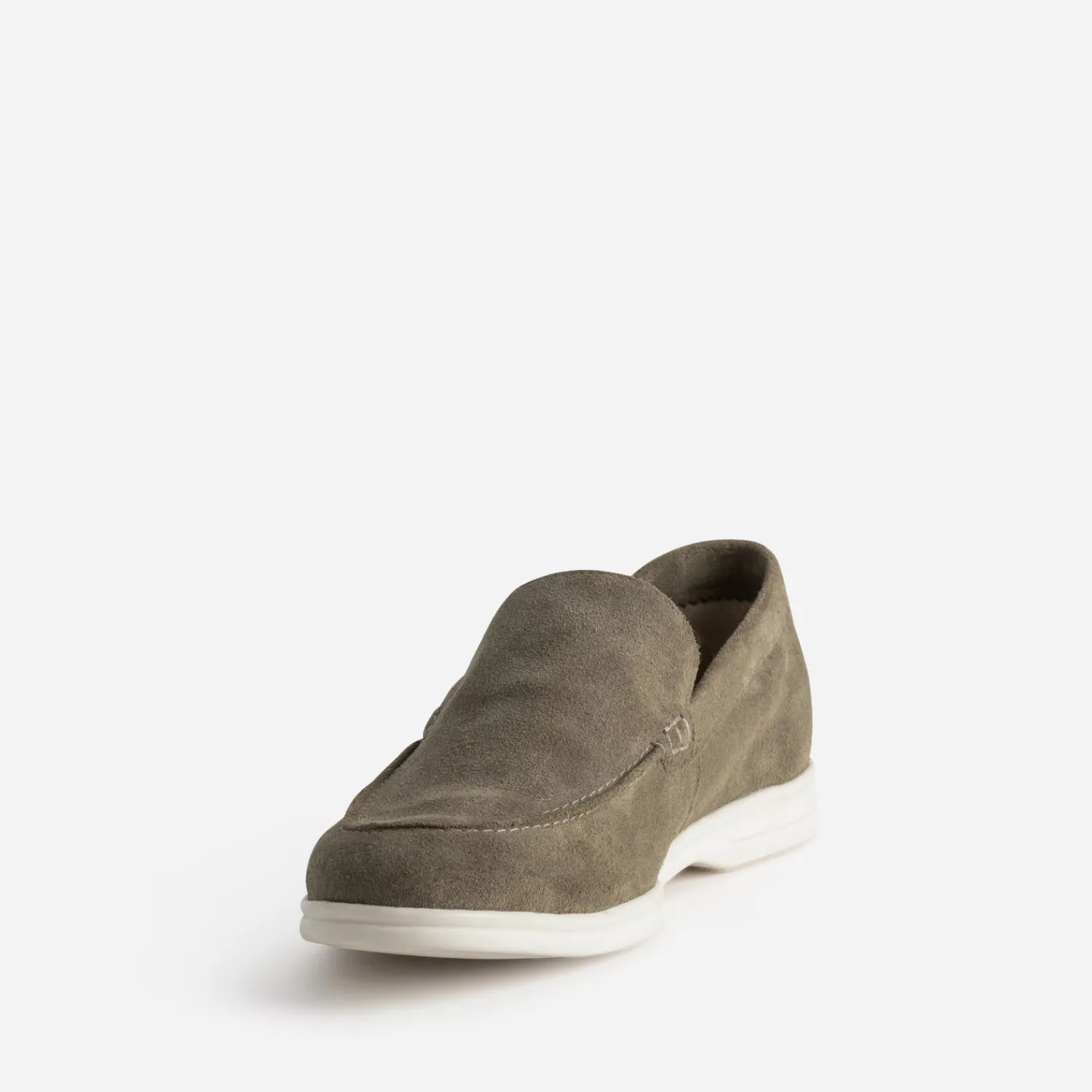 Eram Mocassins^Mocassin cuir velours KAKI