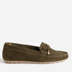 Eram Mocassins/Slippers^Mocassin en cuir velours éco-conçu KAKI