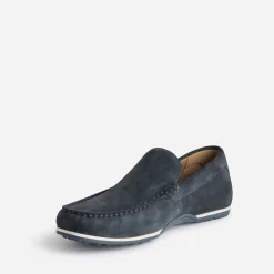 Eram Mocassins^Mocassin en cuir velours MARINE