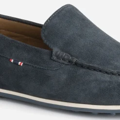 Eram Mocassins^Mocassin en cuir velours MARINE