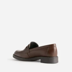 Eram Mocassins/Slippers^Mocassin marron cuir bord cranté éco-conçu COGNAC