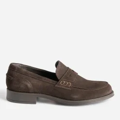 Eram Mocassins^Mocassin en cuir velours MARRON