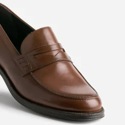 Eram Mocassins|Chaussures De Ville^Mocassin marron foncé cuir COGNAC