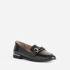 Eram Mocassins/Slippers^Mocassin barrette dorée NOIR