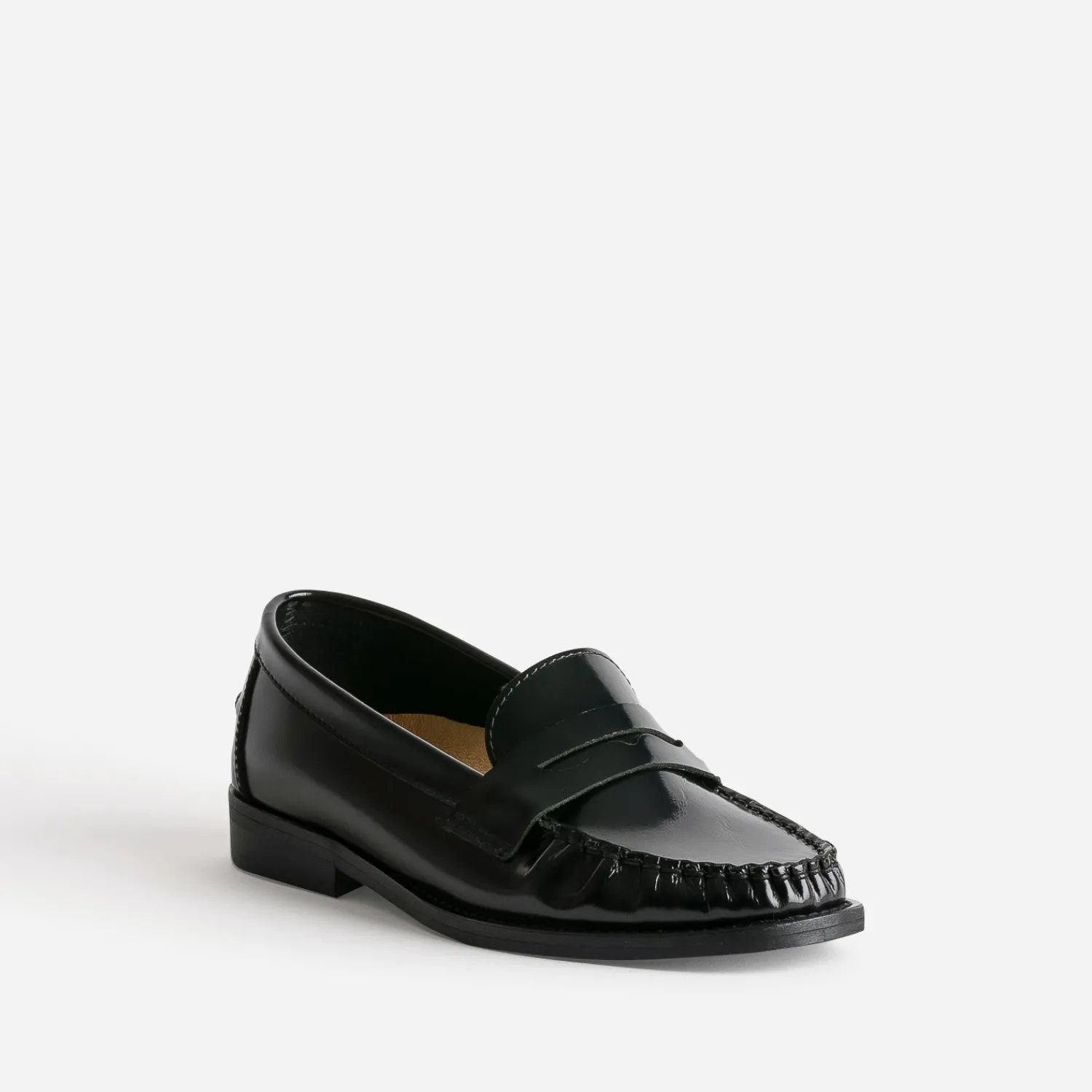 Eram Mocassins/Slippers^Mocassin cuir glacé NOIR