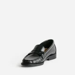Eram Mocassins/Slippers^Mocassin cuir glacé NOIR