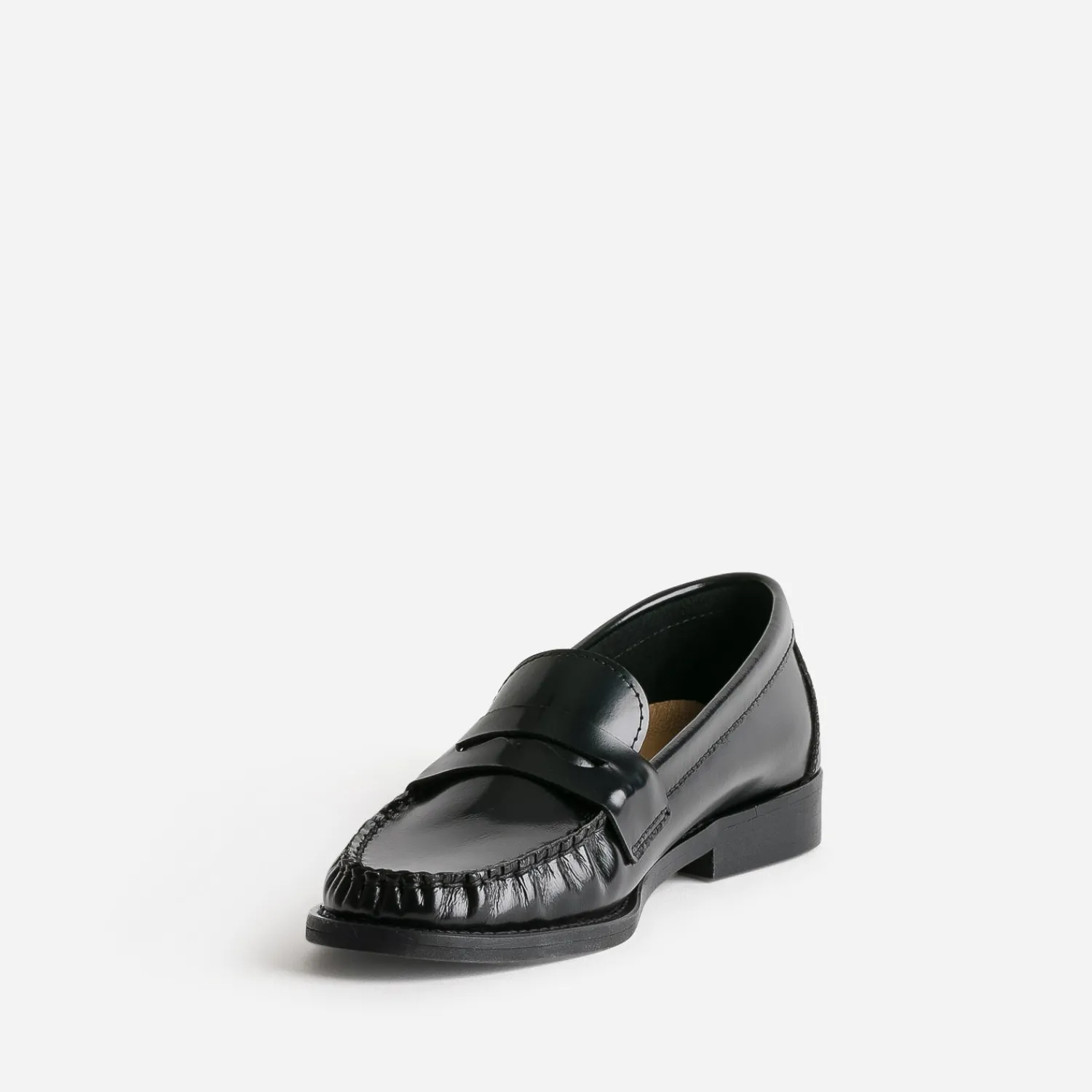 Eram Mocassins/Slippers^Mocassin cuir glacé NOIR