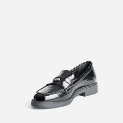 Eram Mocassins/Slippers^Mocassin cuir verni NOIR