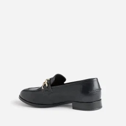 Eram Mocassins/Slippers^Mocassin en cuir à chaîne NOIR