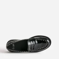 Eram Mocassins/Slippers^Mocassin verni clouté NOIR