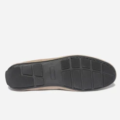 Eram Mocassins^Mocassin en cuir velours TAUPE