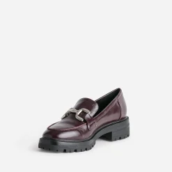 Texto Mocassins/Slippers^Mocassin bordeaux à maxi mors VIOLET