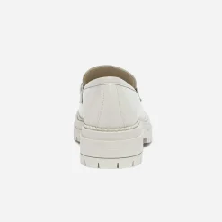 Texto Mocassins/Slippers^Mocassin écru en cuir à semelle épaisse ECRU