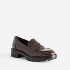 Texto Mocassins/Slippers^Mocassin cranté MARRON