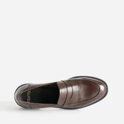 Texto Mocassins/Slippers^Mocassin cranté MARRON