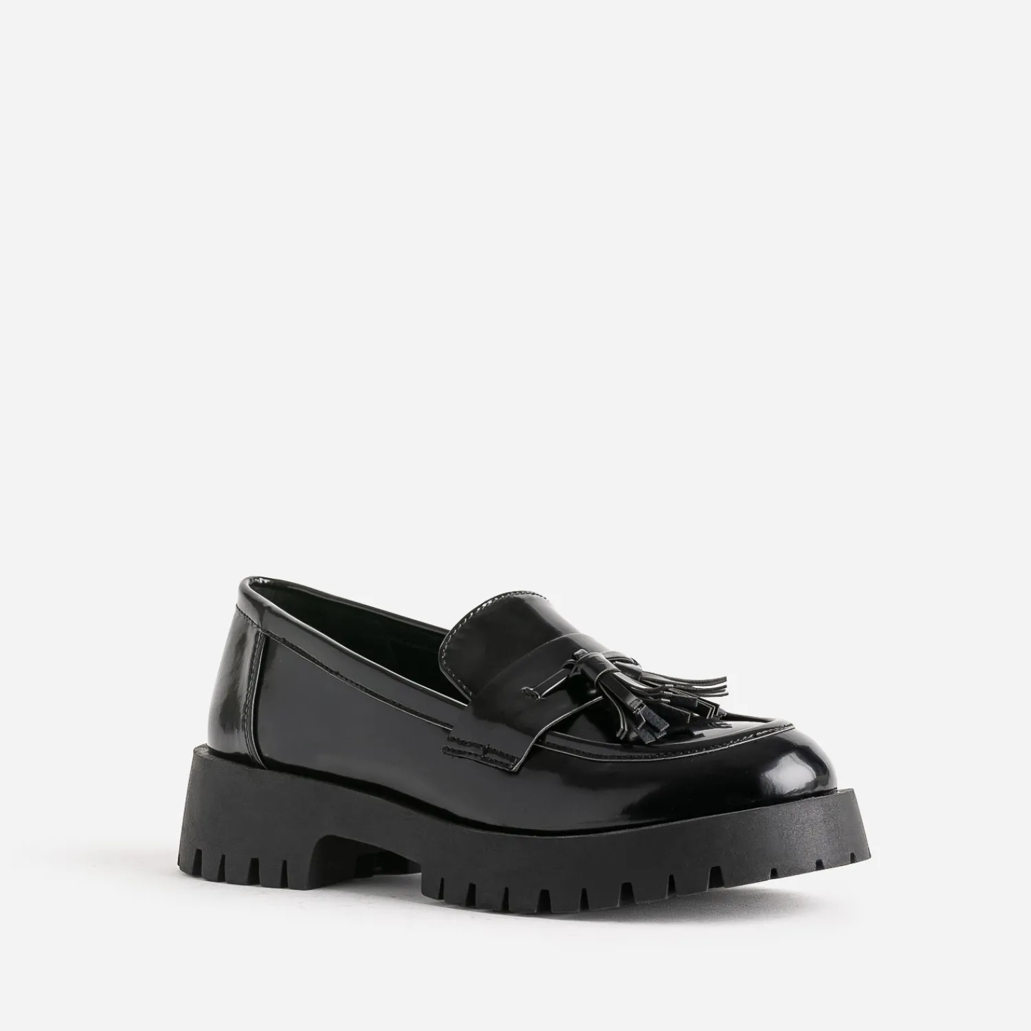 Texto Mocassins/Slippers^Mocassin avec pampille semelle crantée NOIR