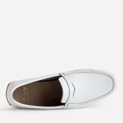 Eram Mocassins^Mocassin-bateau cuir BLANC