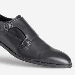 Eram Chaussures De Ville^Monk cuir NOIR