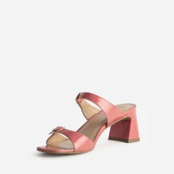 Eram Mules/Tongs|Sandales^Mule à talon cuir verni double bride ROSE