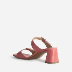 Eram Mules/Tongs|Sandales^Mule à talon cuir verni double bride ROSE