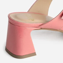 Eram Mules/Tongs|Sandales^Mule à talon cuir verni double bride ROSE