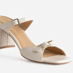 Eram Mules/Tongs|Sandales^Mule à brides fines et boucles rectangulaires BEIGE