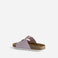 Buggy Sandales^Mule parme cuir velours VIOLET