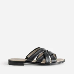 Caprice Mules/Tongs^Mule e cuir brides souples NOIR