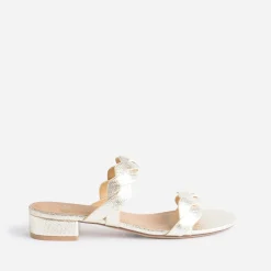 Eram Mules/Tongs|Sandales^Mule dée à brides entrelacées OR