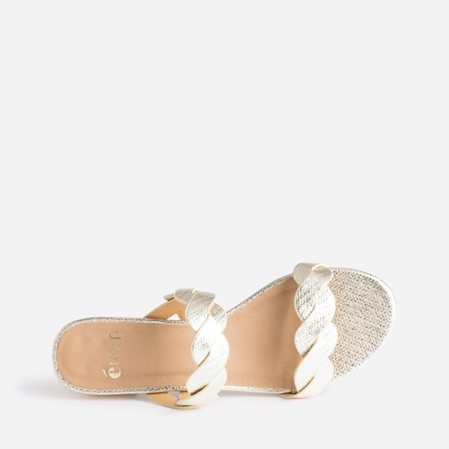 Eram Mules/Tongs|Sandales^Mule dée à brides entrelacées OR