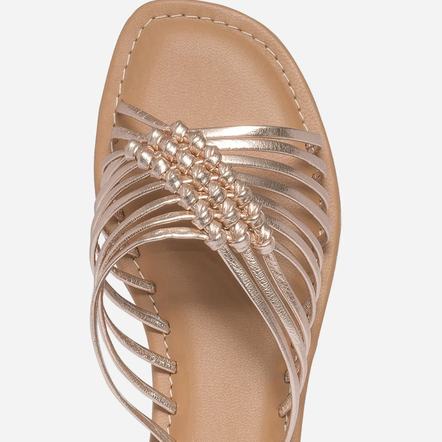 Texto Mules/Tongs^Mule dée en cuir éco-conçu OR