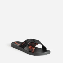 IPANEMA Mules/Tongs^Mule e et écaille détail tresse NOIR