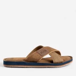 Eram Nu-Pieds/Sandales^Mule brides croisées MARRON