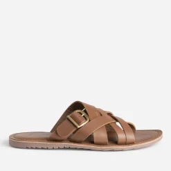 Eram Nu-Pieds/Sandales^Mule marron cuir éco-conçu COGNAC