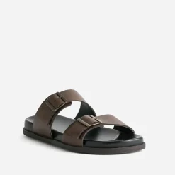 Eram Nu-Pieds/Sandales^Mule en cuir MARRON
