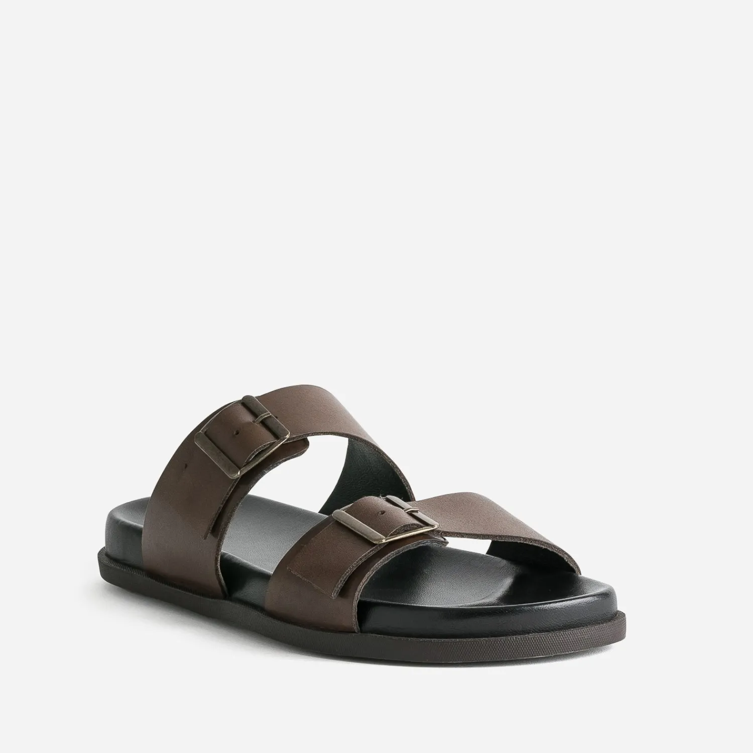 Eram Nu-Pieds/Sandales^Mule en cuir MARRON