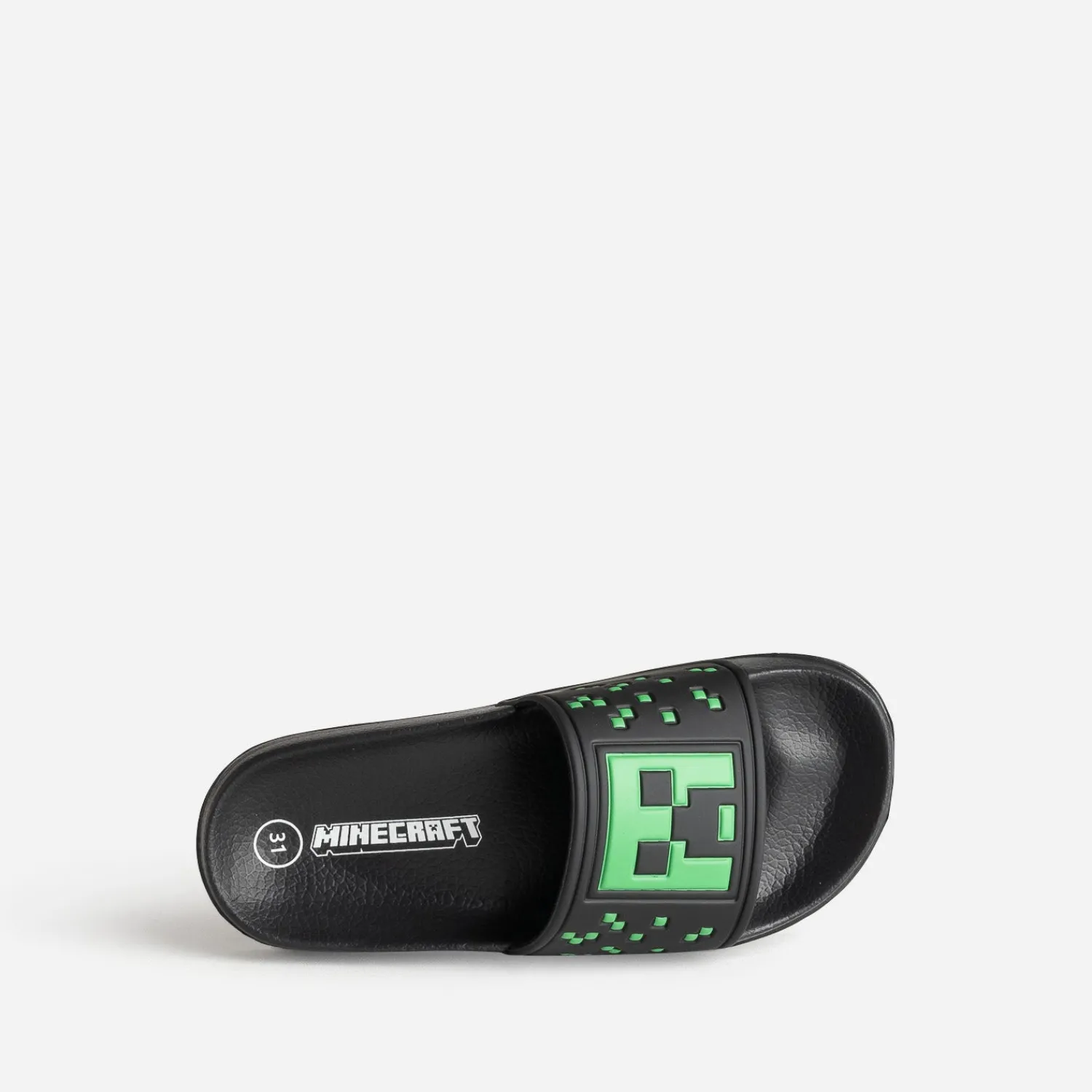 4723 Sandales^Mule MINECRAFT e et verte NOIR