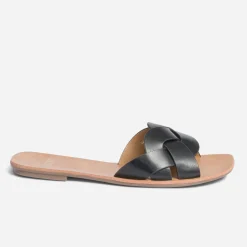 Eram Mules/Tongs^Mule e à bride tressée NOIR
