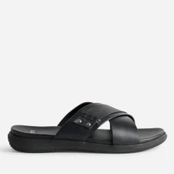 Eram Nu-Pieds/Sandales^Mule e cuir brides croisées NOIR