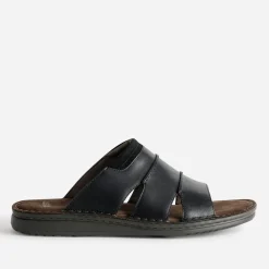 Eram Nu-Pieds/Sandales^Mule e cuir semelle cuir velours marron NOIR