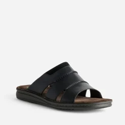 Eram Nu-Pieds/Sandales^Mule e cuir semelle cuir velours marron NOIR