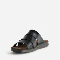 Eram Nu-Pieds/Sandales^Mule e cuir semelle cuir velours marron NOIR