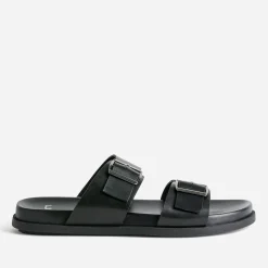 Eram Nu-Pieds/Sandales^Mule e en cuir NOIR