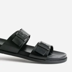 Eram Nu-Pieds/Sandales^Mule e en cuir NOIR