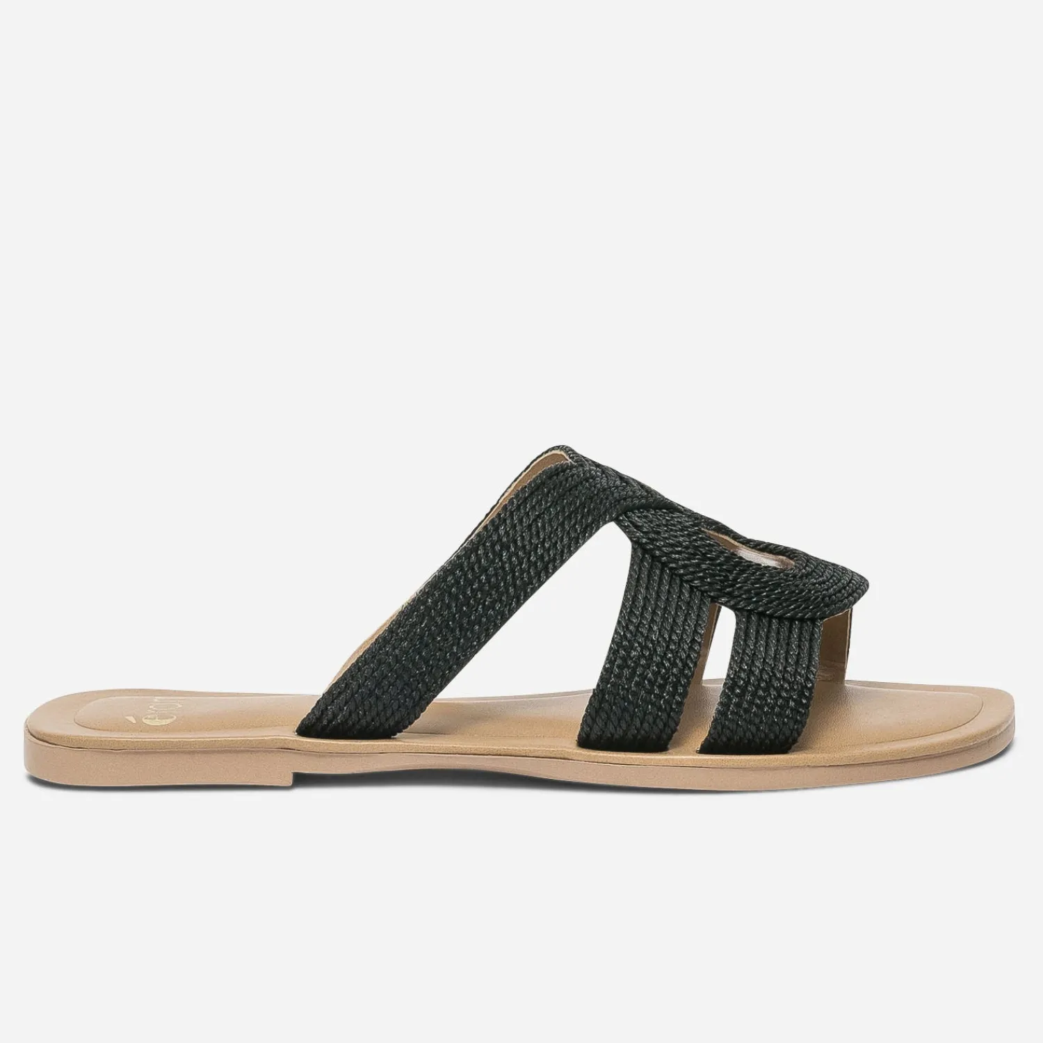 Eram Mules/Tongs^Mule e en textile tressé NOIR