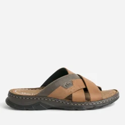 Tbs Nu-Pieds/Sandales^Mule marron en cuir COGNAC
