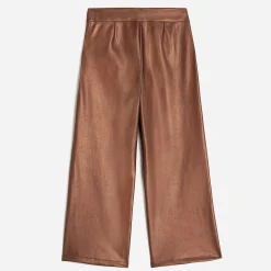Texto Pantalons & Jeans^Pantalon large marron métallisé OR