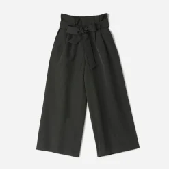 Texto Pantalons & Jeans^Pantalon taille haute cropped et large NOIR