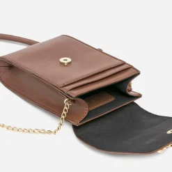 Eram Petite Maroquinerie|Sacs À Main^Pochette à téléphone avec embossage COGNAC