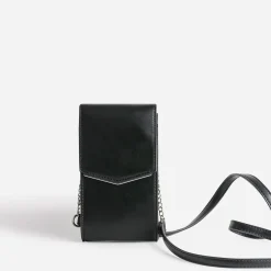 Eram Pochettes|Petite Maroquinerie^Pochette à téléphone e avec barrette métal NOIR